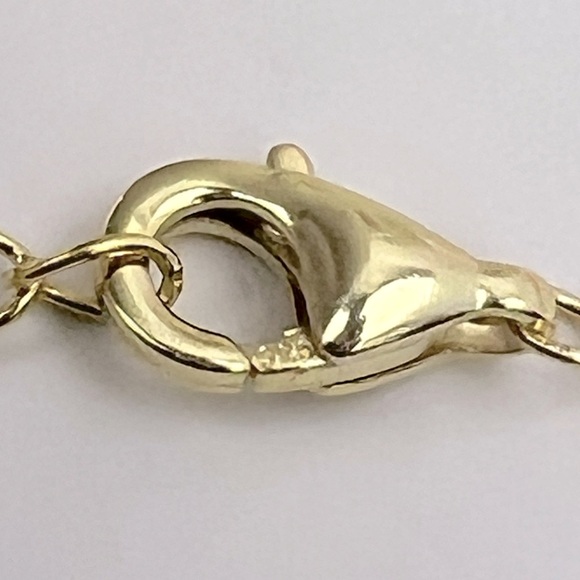 RACHEL ZOE,STERLING SILVER 18KT GOLD PLATED BLACK CLOVER NECKLACE,CUBIC ZIRCONIA - Picture 9 of 15